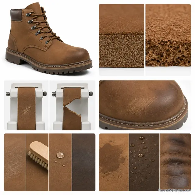 Nubuck product photograph matching this feature definition