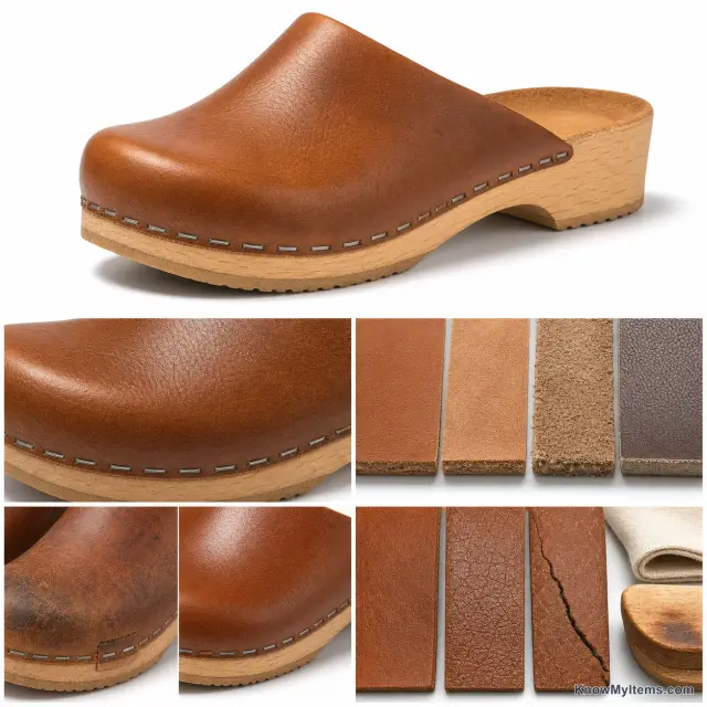 Leather product photograph matching this feature definition