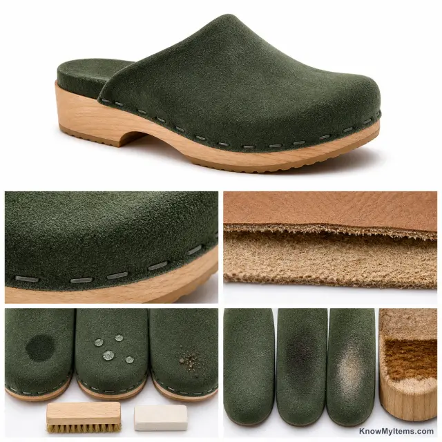 Suede product photograph matching this feature definition