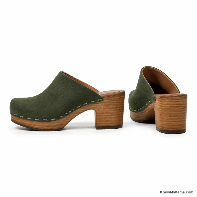 Heeled Clog product photograph matching this style definition