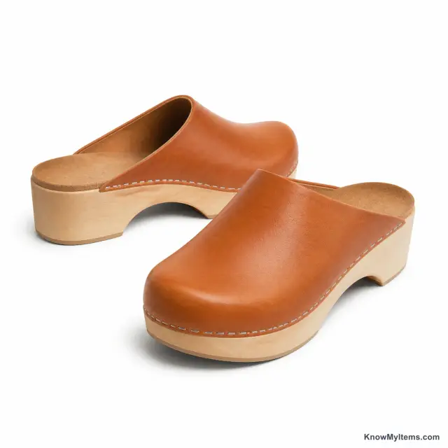 Wooden Clog product photograph matching this style definition