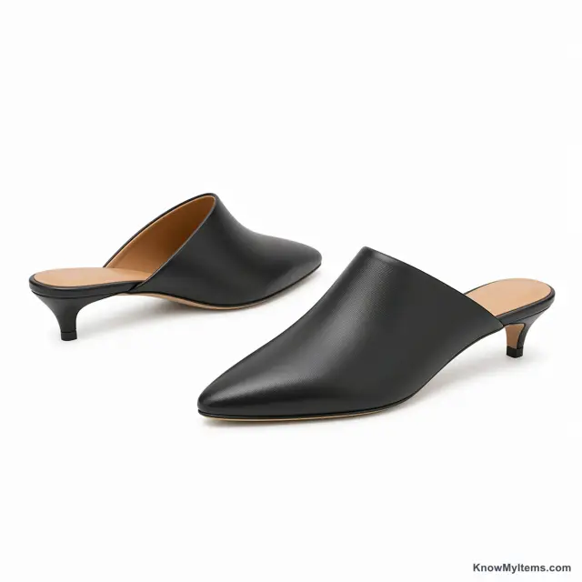 Kitten Heel Mule product photograph matching this style definition