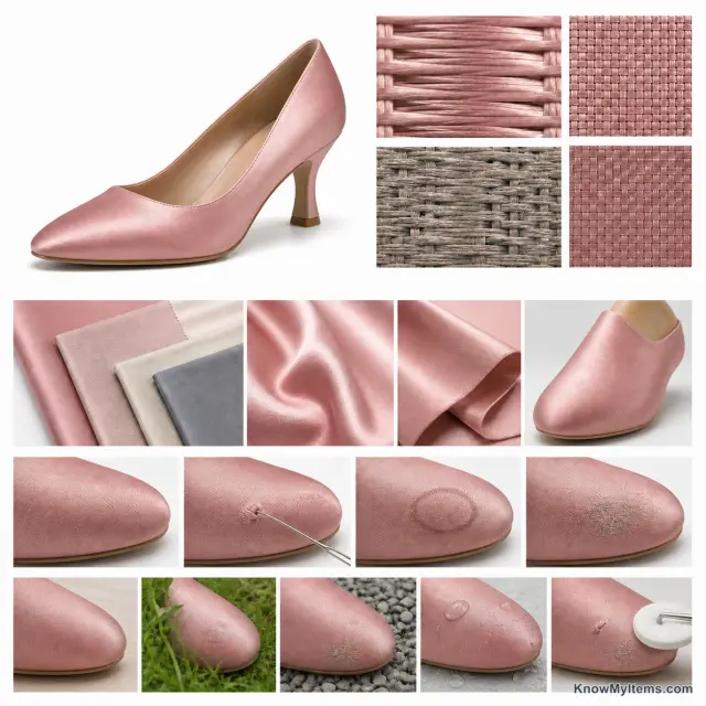 Satin product photograph matching this feature definition