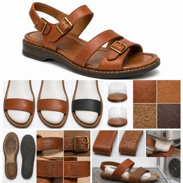 Leather product photograph matching this feature definition