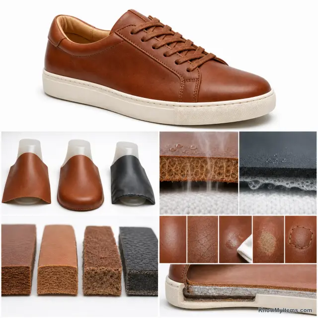 Leather product photograph matching this feature definition