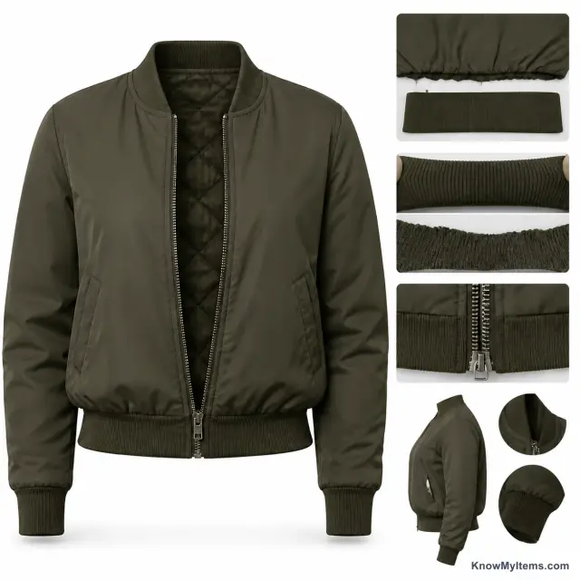 Bomber product photograph matching this style definition