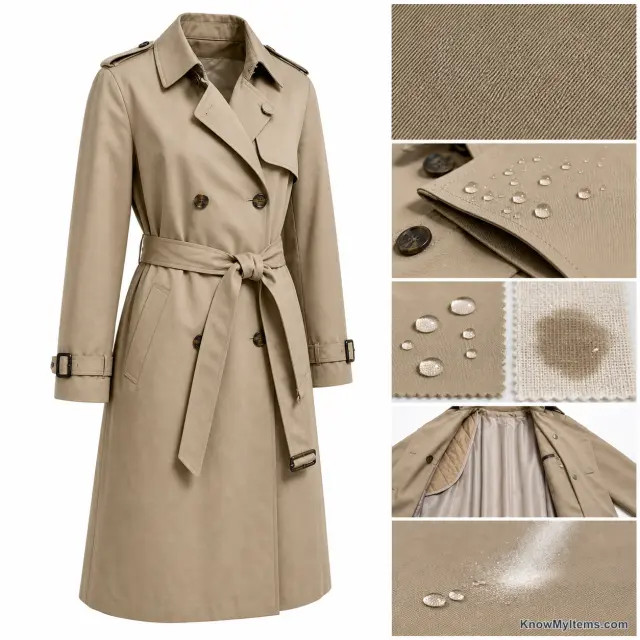 Trench Coat product photograph matching this style definition