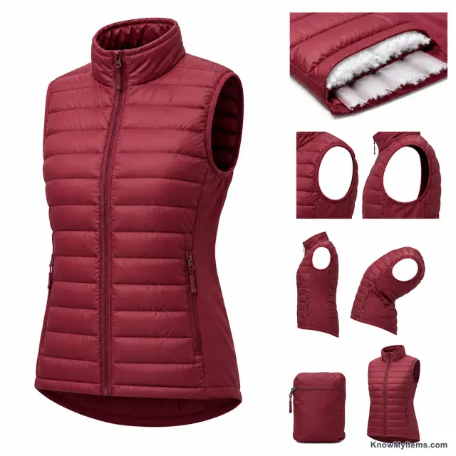 Vest product photograph matching this style definition