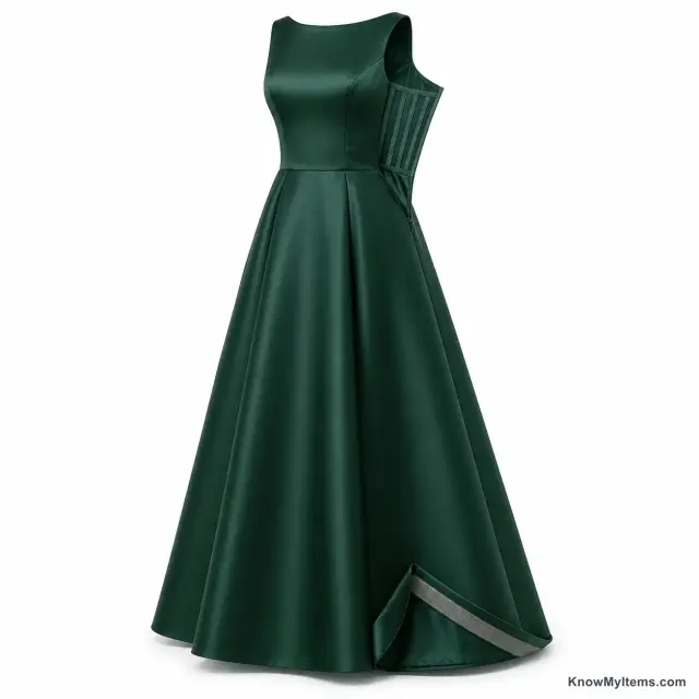 Gown product photograph matching this feature definition