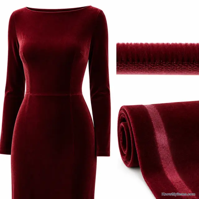 Velvet product photograph matching this feature definition