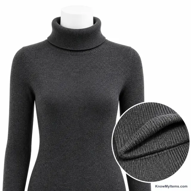 Turtleneck product photograph matching this feature definition
