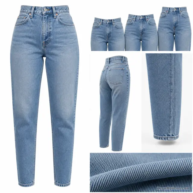 Mom Jeans product photograph matching this style definition