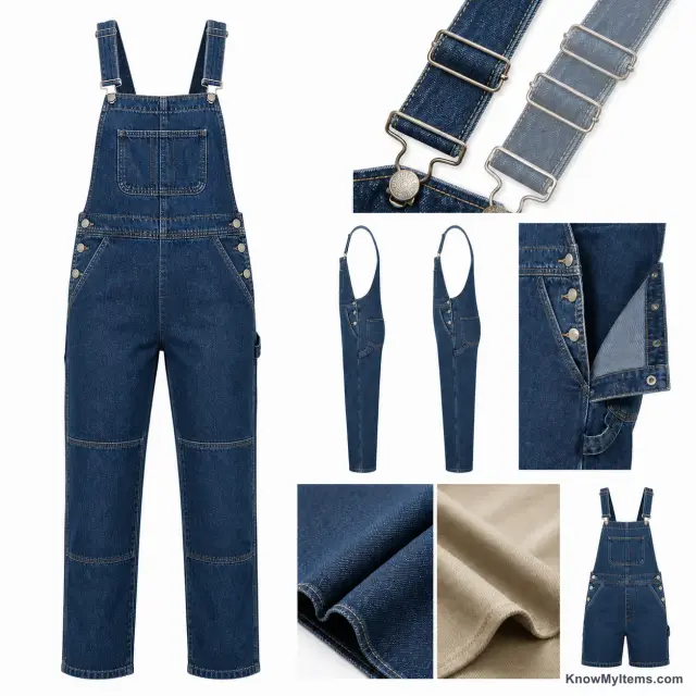 Overalls product photograph matching this style definition