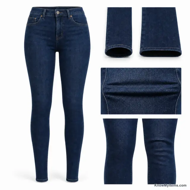 Skinny Jeans product photograph matching this style definition