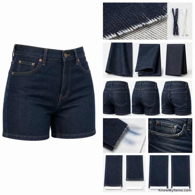 Denim product photograph matching this feature definition