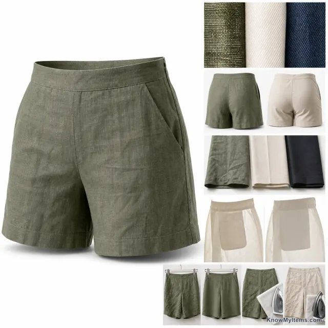 Linen Shorts product photograph matching this style definition