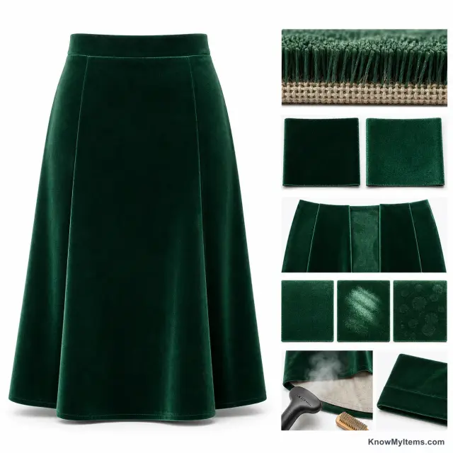 Velvet product photograph matching this feature definition