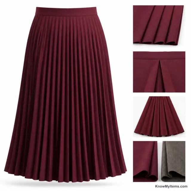 Pleated Skirt product photograph matching this style definition