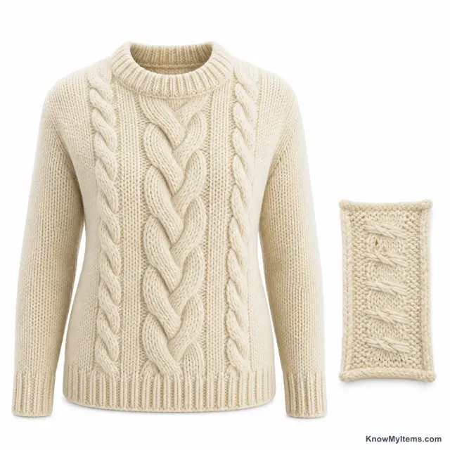 Cable Knit product photograph matching this style definition