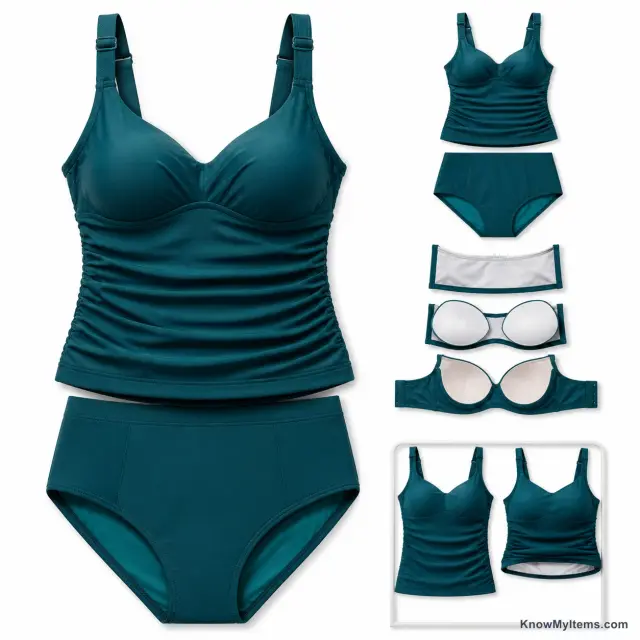 Tankini product photograph matching this style definition