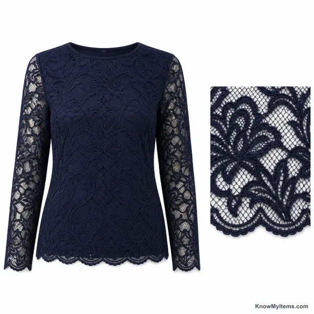 Lace product photograph matching this feature definition