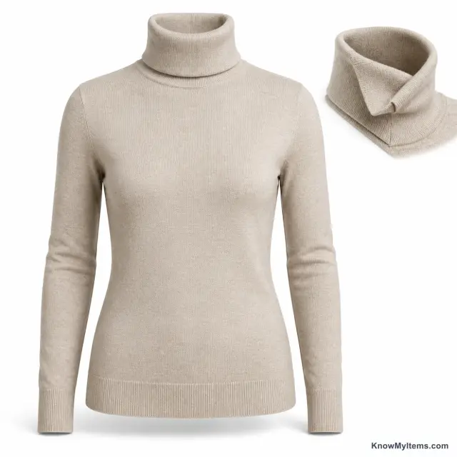 Turtleneck product photograph matching this feature definition