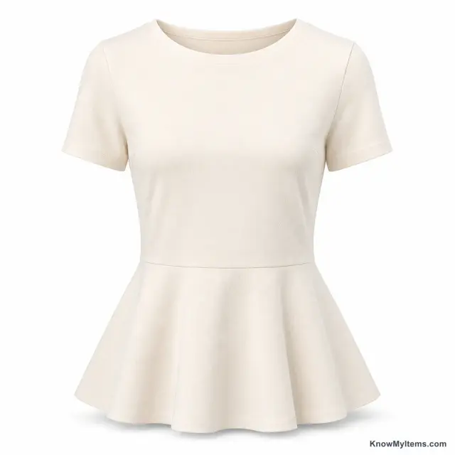 Peplum Top product photograph matching this style definition