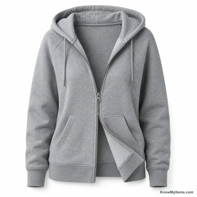 Zip-Up Hoodie product photograph matching this style definition